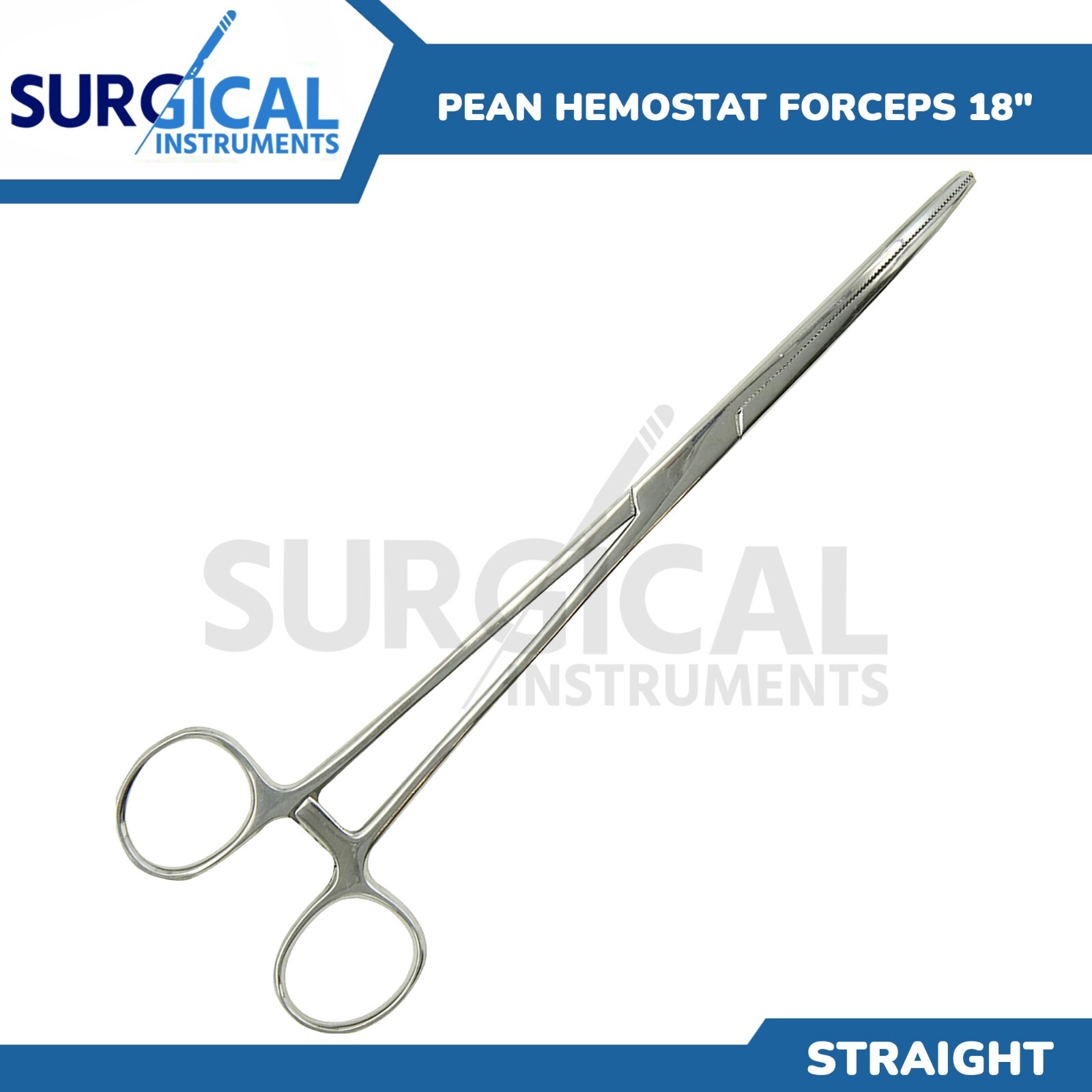 18" Straight Hemostat Forceps Locking Clamps Stainless Steel German Grade