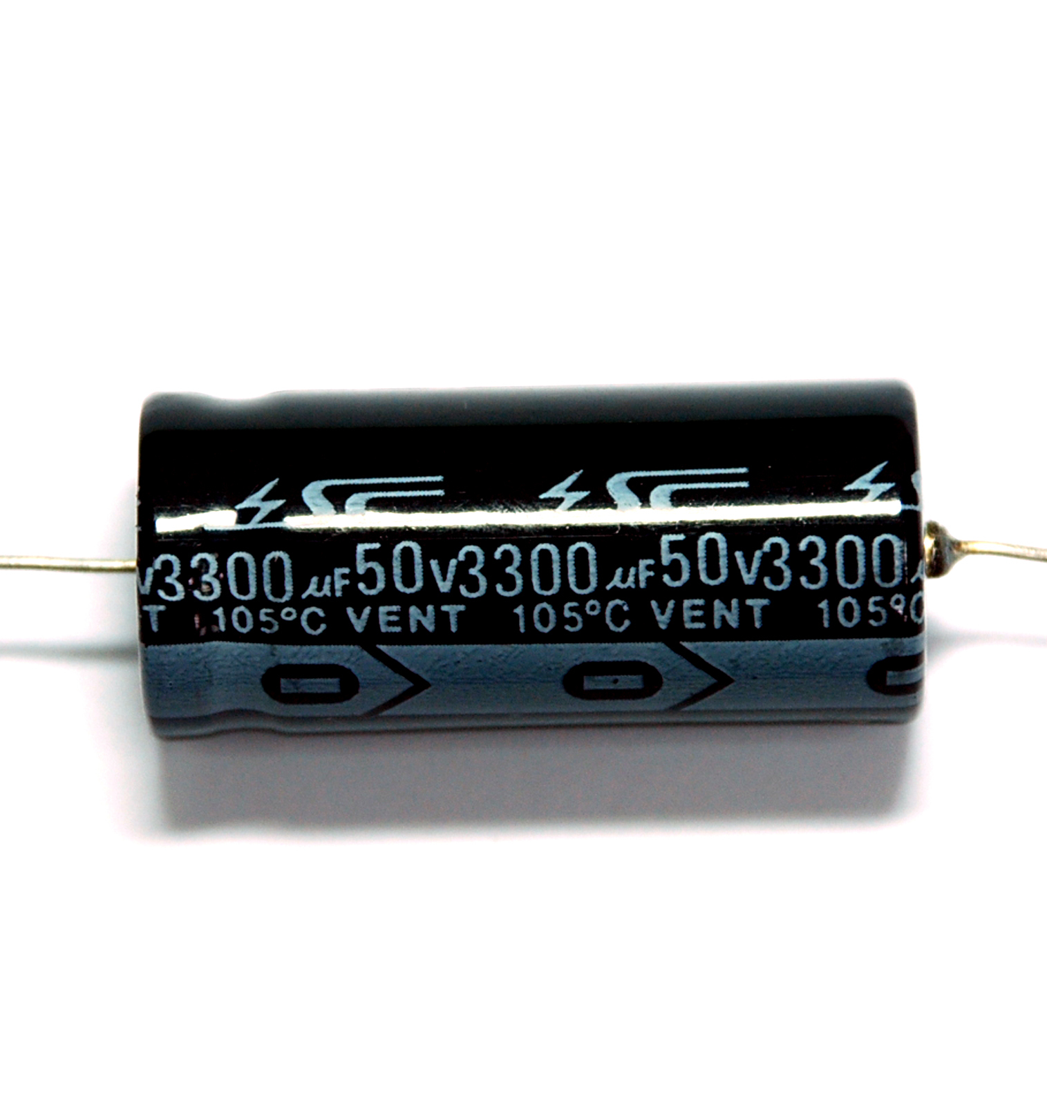 5pc Electrolytic Capacitor GHA 3300uF 50V 105℃ 2000hrs φ18x40mm Axial RoHS SC