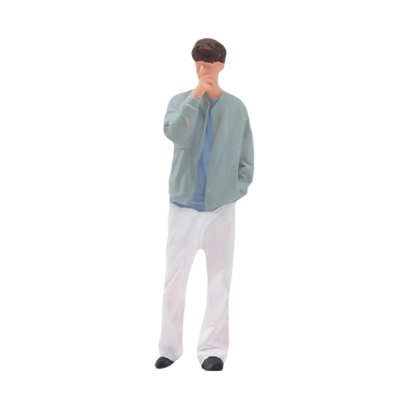 1:64 Man Miniature Figure Mini People Figurine Decorative Tiny Mini Model Sand