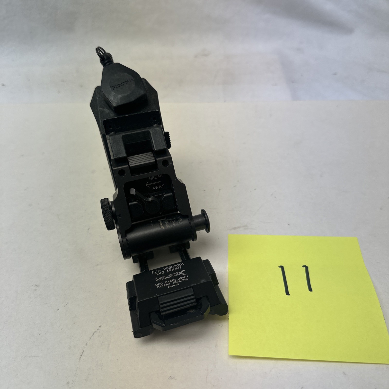 USED Wilcox L3 G01 Black Breakaway NVG Mount & Lanyard NSW SEALs JSOC SOCOM #11