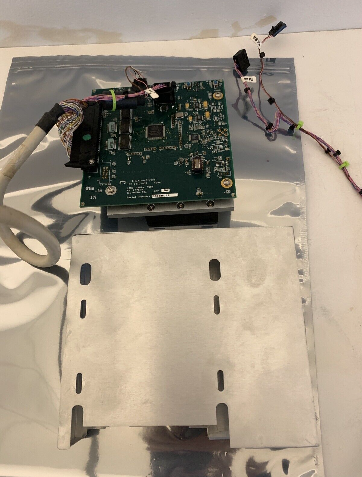 Illumina/Cyvera Line Array Camera 277579 with Main Circuit Board and Cables.