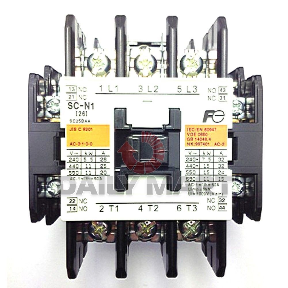 FUJI Magnetic Contactor SC-N1 SCN1 200-240VAC 220VAC New In Box NIB Free Ship