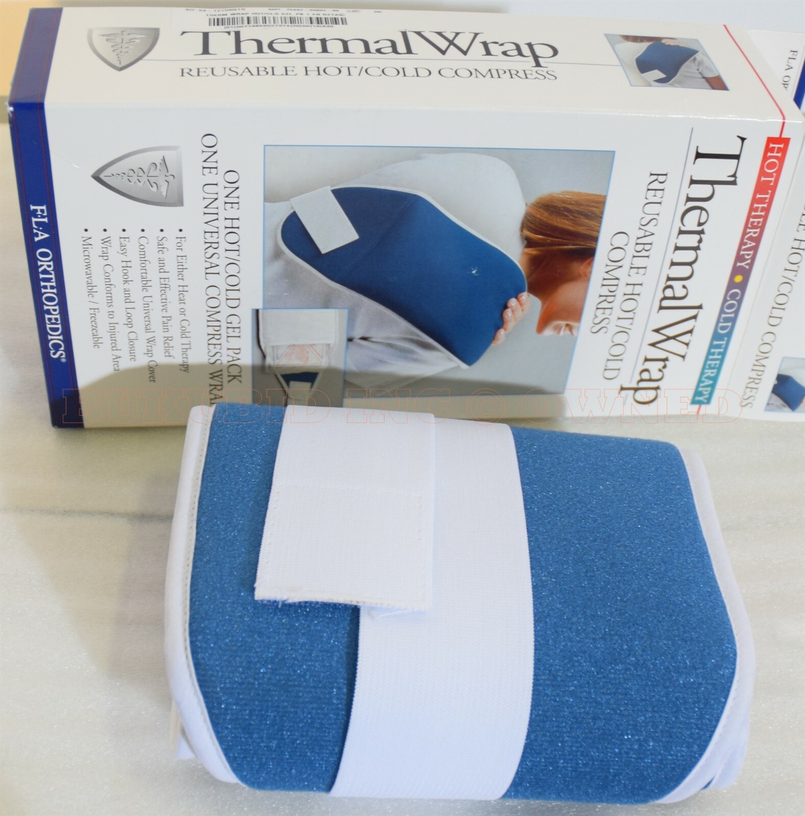 ThermalWrap FLA 53-121 Reusable Hot & Cold Compress 6"x10" Universal Back Wrap