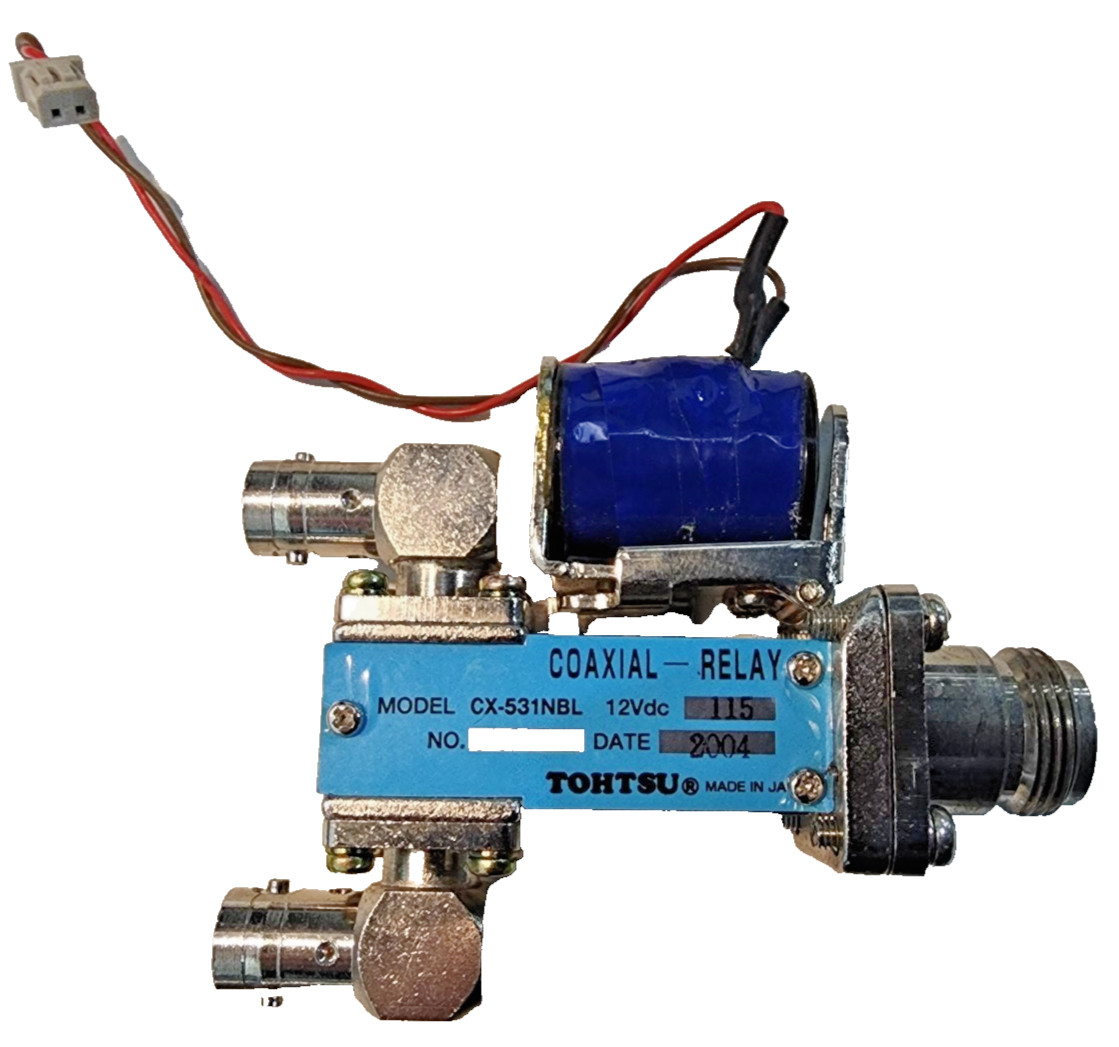 Tohtsu CX-531N CX-531NBL SPDT Coaxial Relay 12VDC N-Type RF Switch Japan