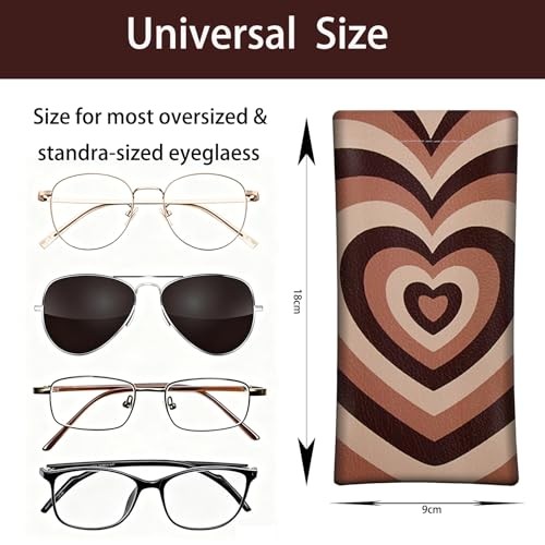 Pcs Glasses Case Set with Assorted Patterns, Portable Eyewear One Size 4 Small