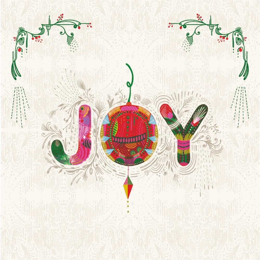 Paperproducts Design Joy Graphique 3-Ply Lunch Napkins, 6.5",Multicolor, 20 Pack