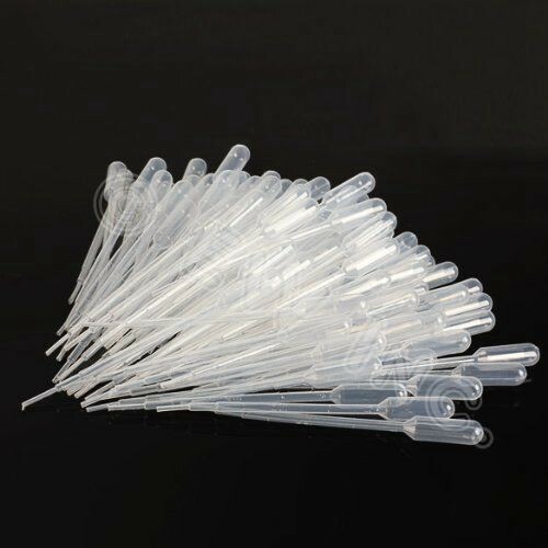 200 pc - 3ml Durable Dropper Transfer Graduated Pipettes Disposable Plastic 100