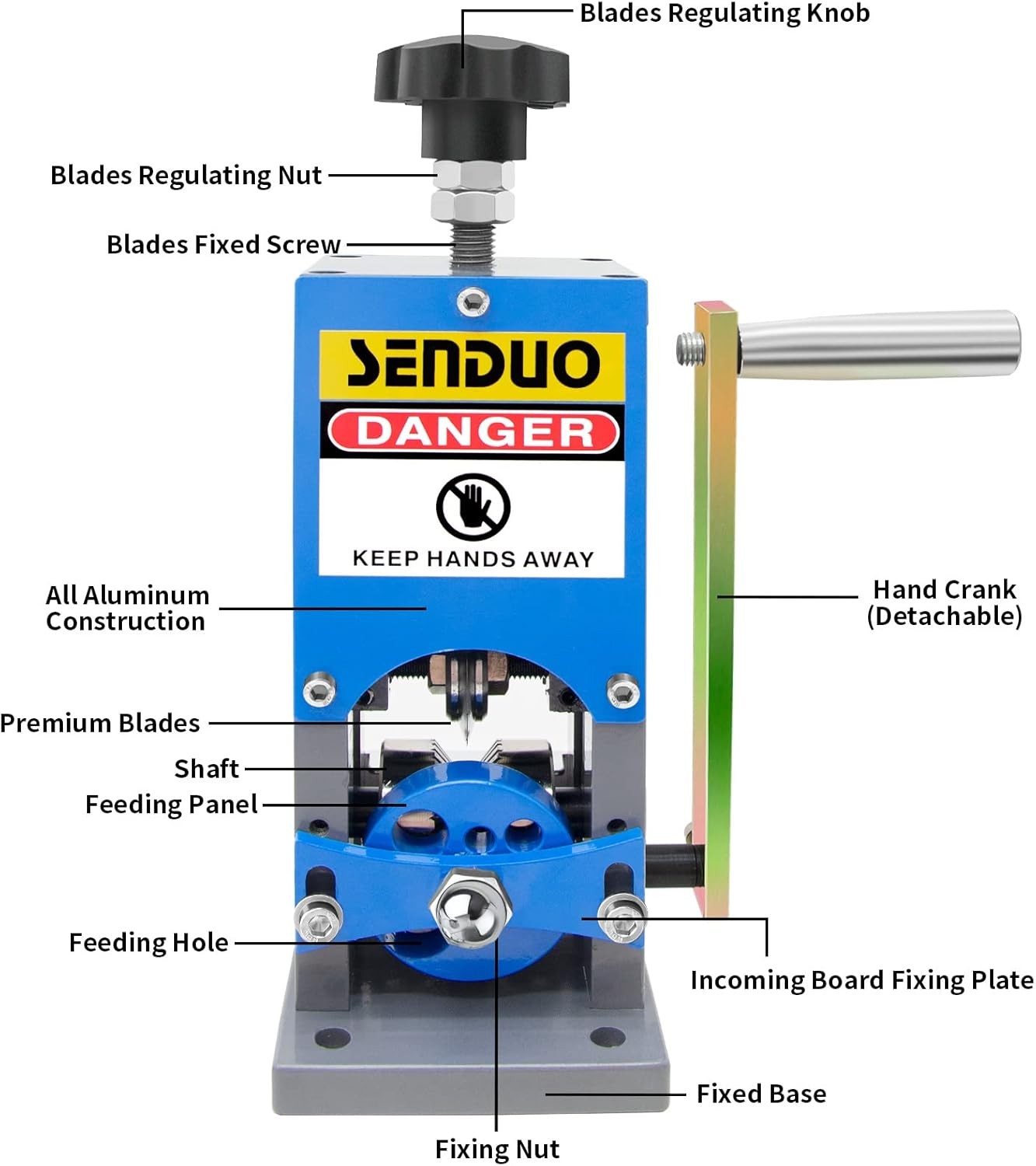 Upgraded Manual Wire Stripper Machine 0.06-1.57In,Cable Stripper Machine for Dri