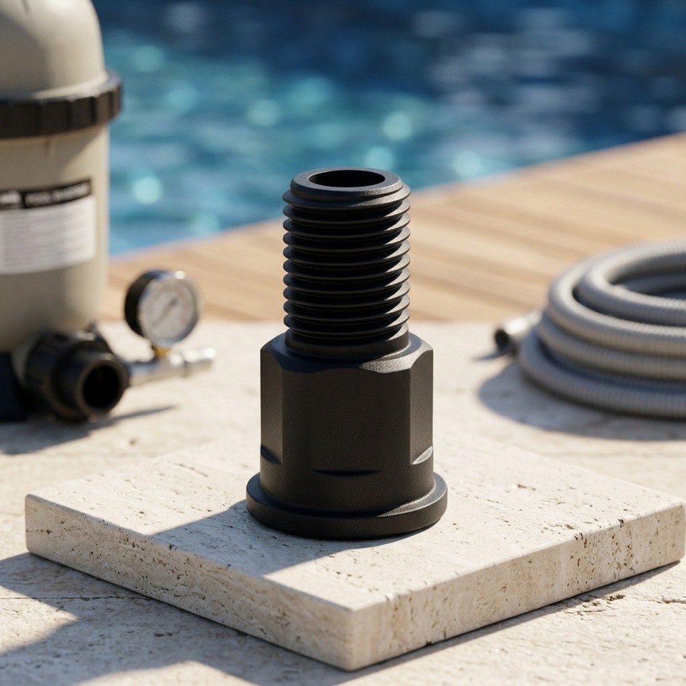 for Pool Spa Air Release Valve Connector Plastic Copper Construction 43mm Length