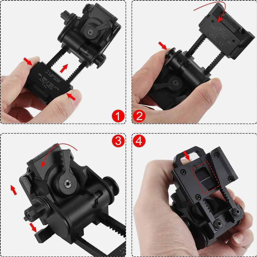 Wilcox L4 G24 Mount clone Metal Color: BLACK