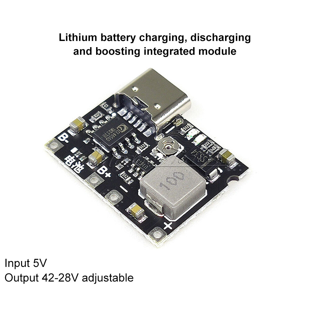 Lithium Li-ion 18650 3.7V 4.2V Battery Charger Board DC-DC Step Up Boost Module