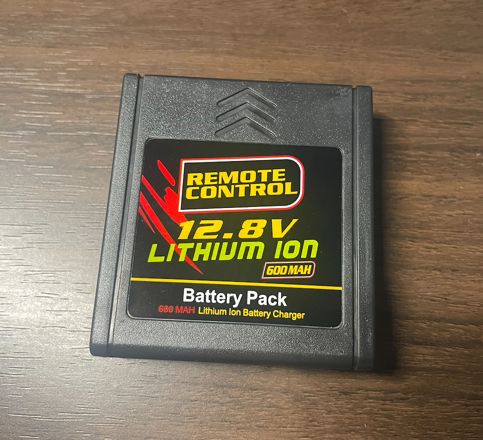 12.8v / 600 mah Lithium ION Battery for New Bright RC Truck