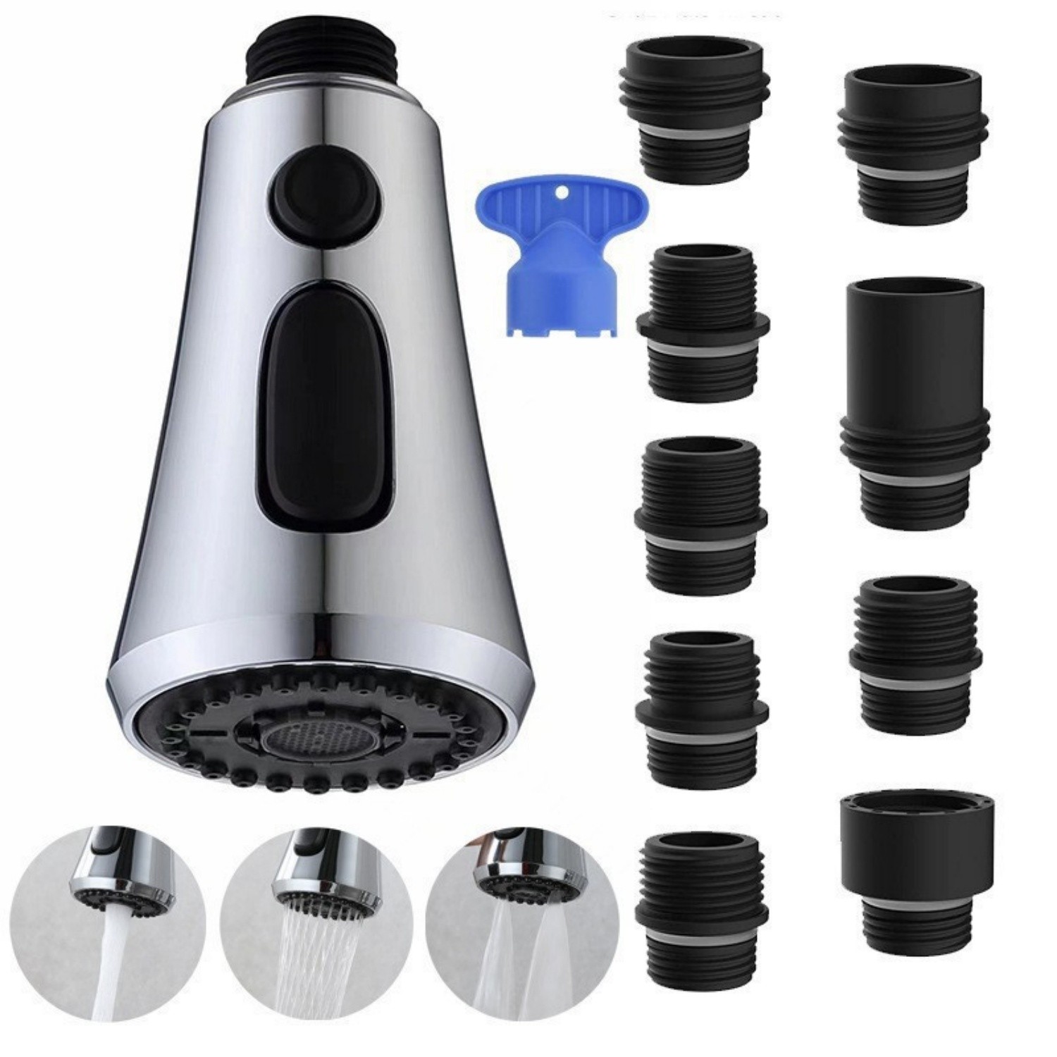 Kitchen Faucet Head Replacement,Pull Down Kitchen Spray Head Sink Spray Nozzle