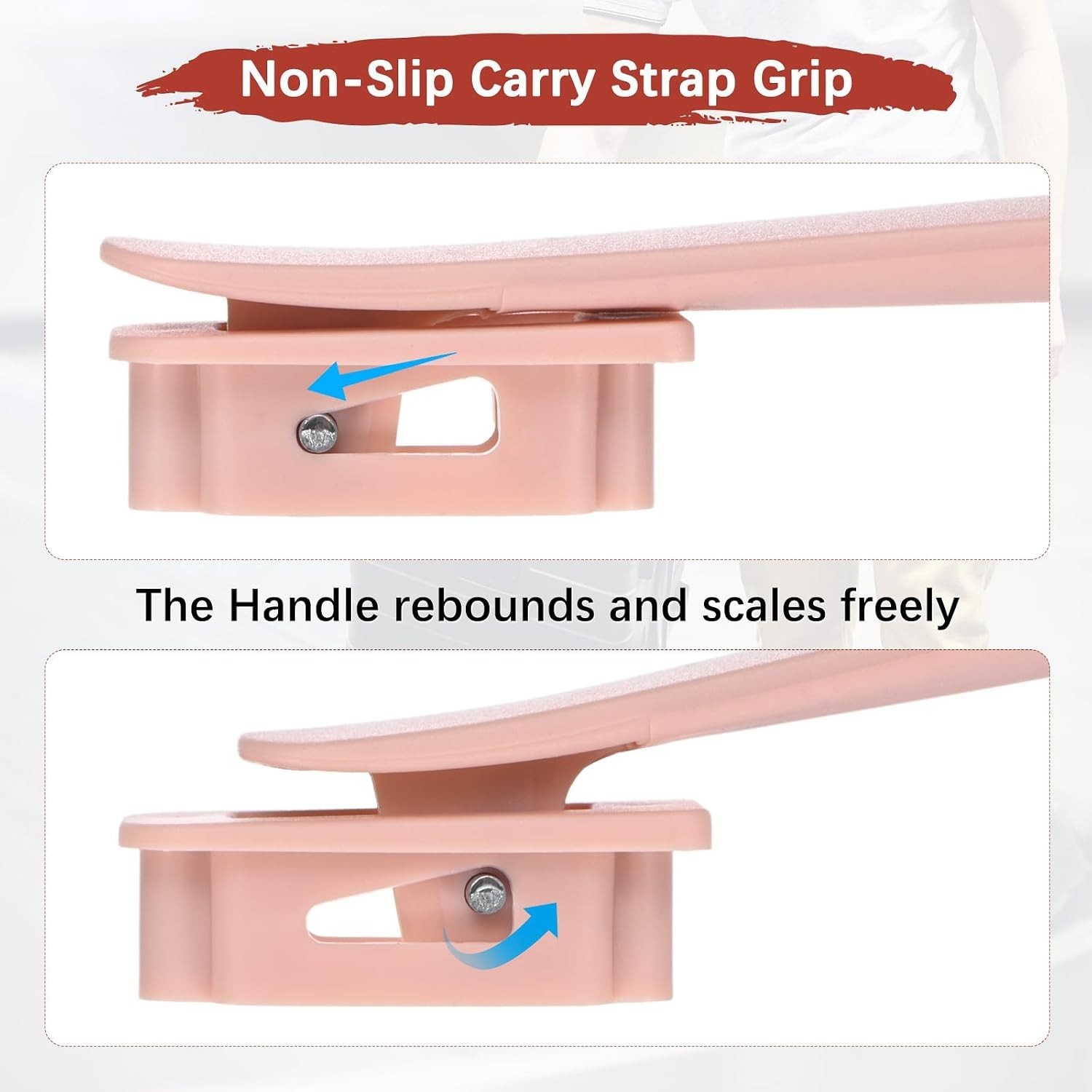 Luggage Replacement Handle [2PCS] -Plastic Handle Grip Carry Strap with Screw...
