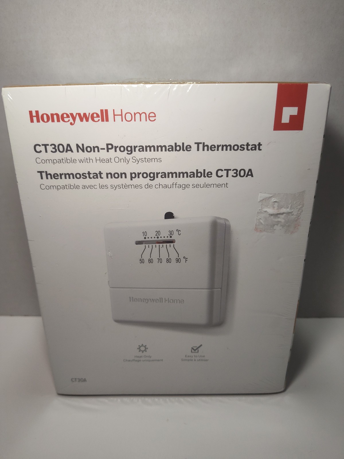 Honeywell CT30A1005 Manual Thermostat Heat Only Almond New Sealed Economy Model