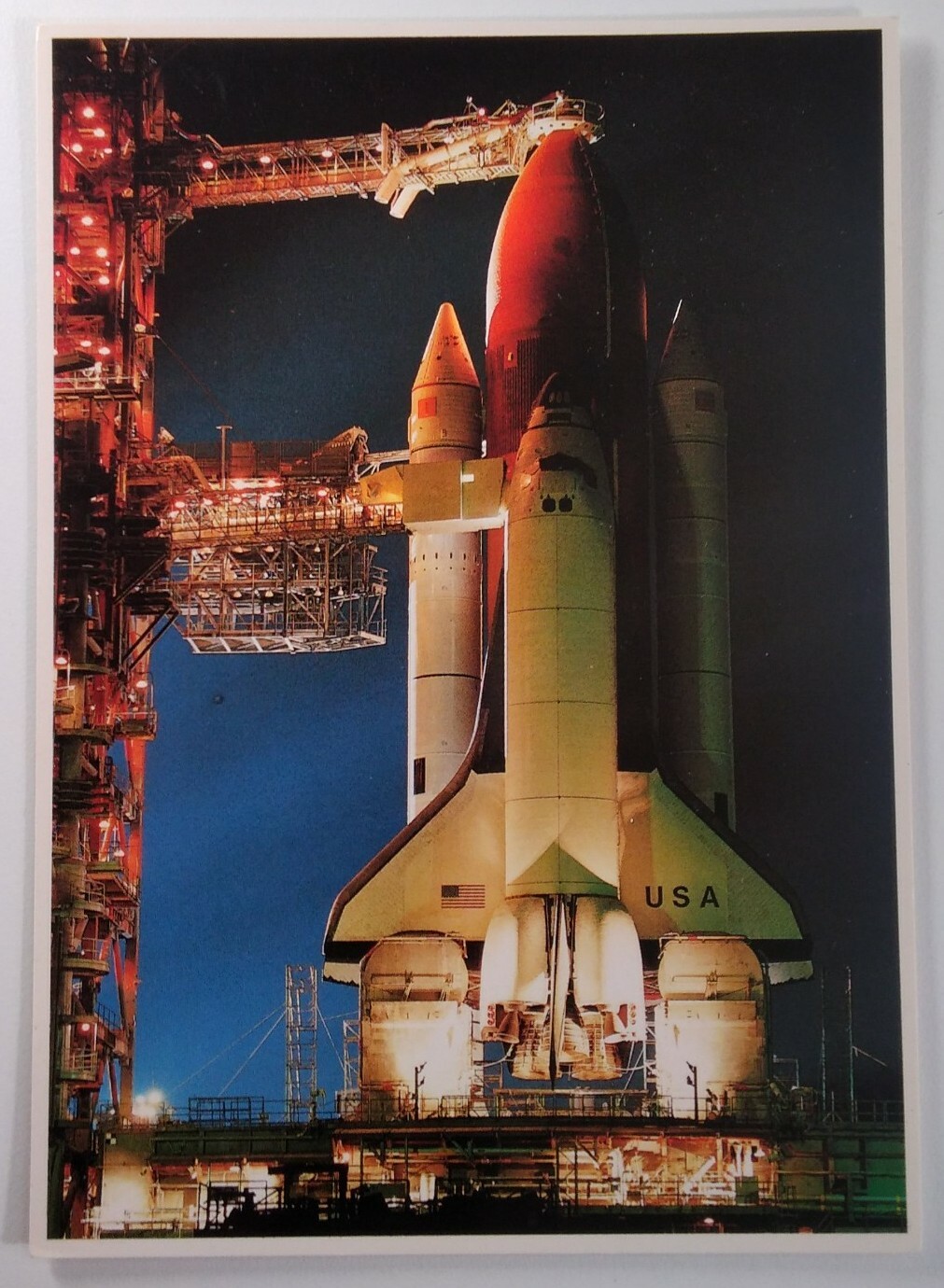 NASA Florida FL Postcard Vtg 1980s Rare Space Shuttle Launch Pad STS-3 Kennedy