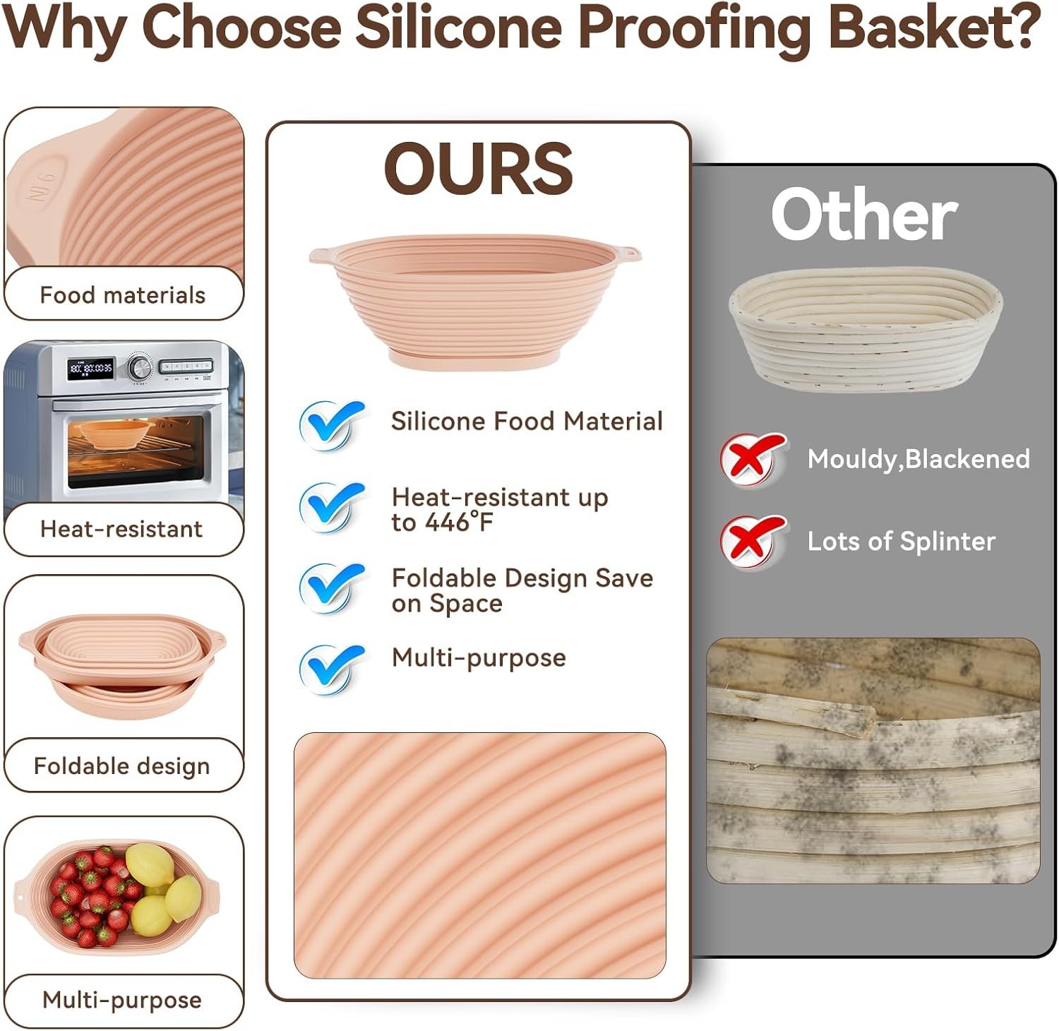 Sourdough Starter Kit Bread Proofing Baskets Scrapers Lame 24pcs