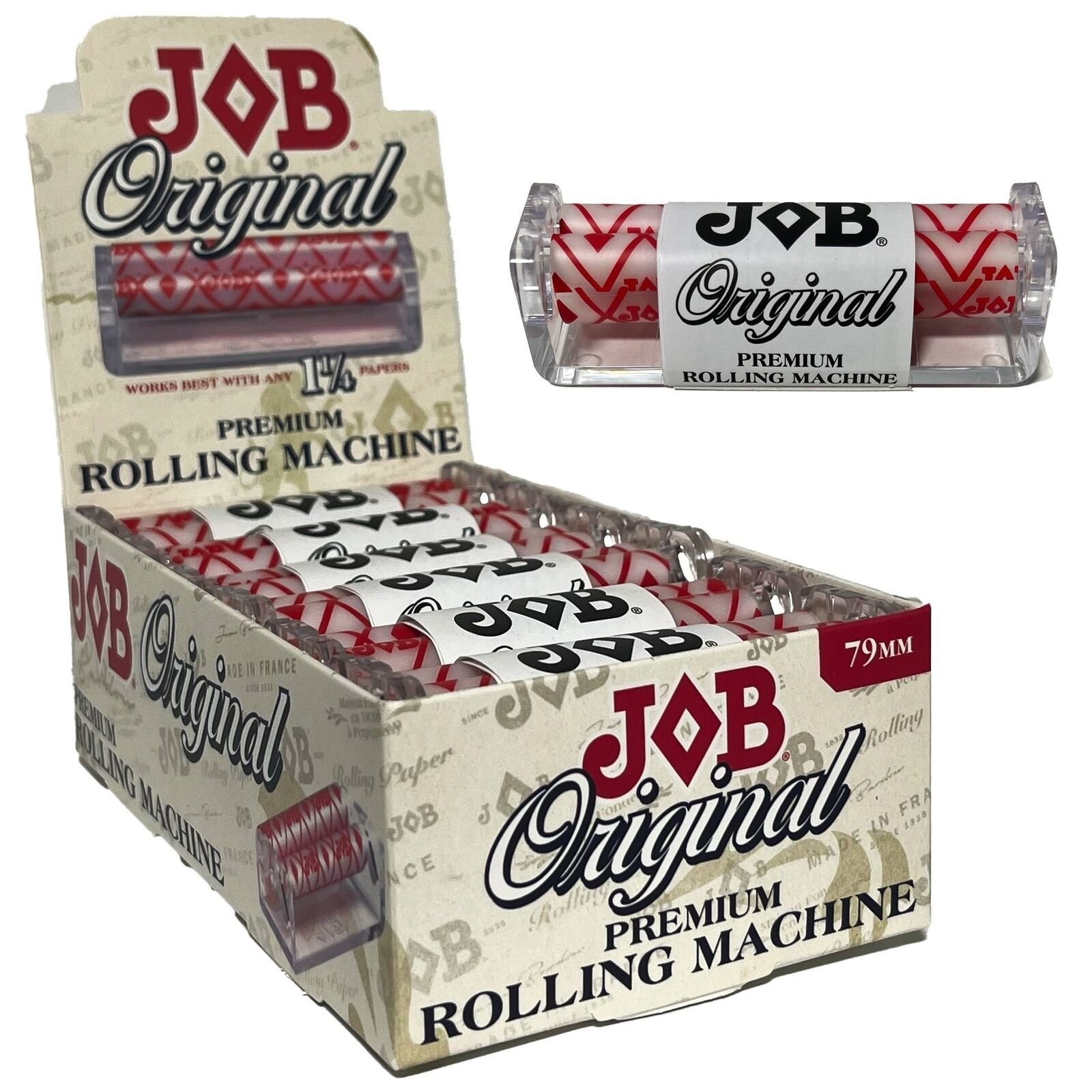 JOB 79mm Cigarette Rolling Machines - 12 Pack