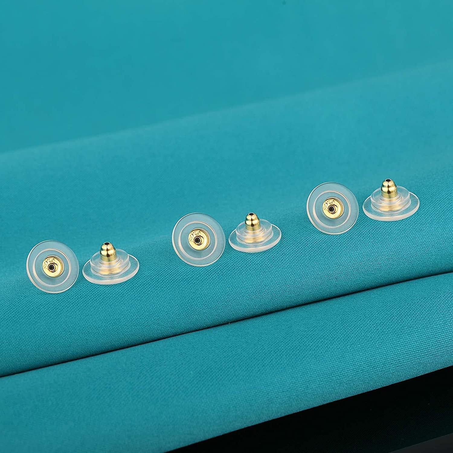 3 Pairs Sterling Silver Earring Backs, Adjustable Hypoallergenic Locking Fit ...