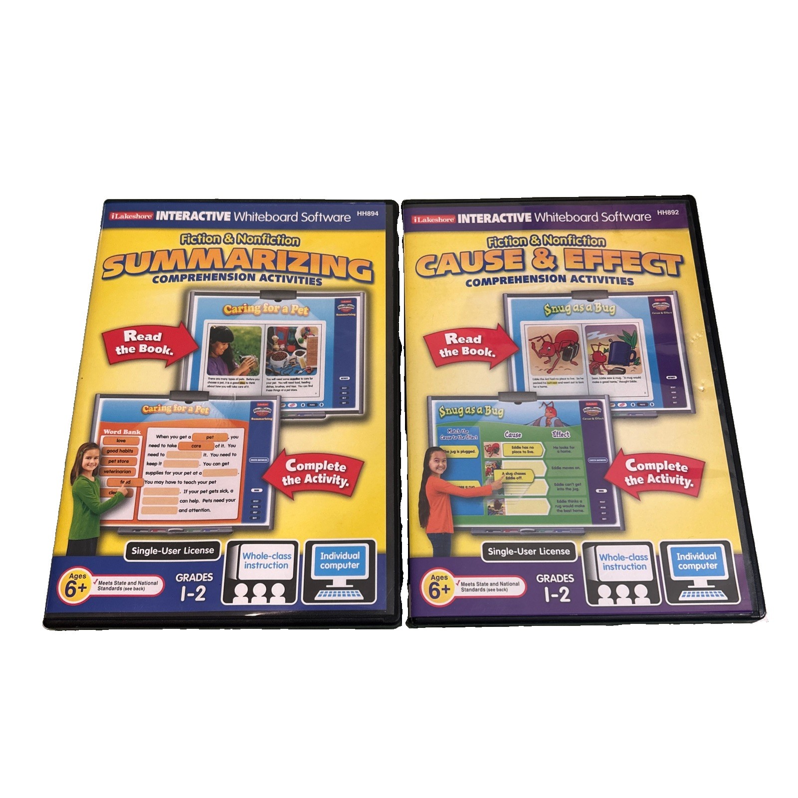 Fiction & NonFiction  Whiteboard CD ROM 2 Pack Used