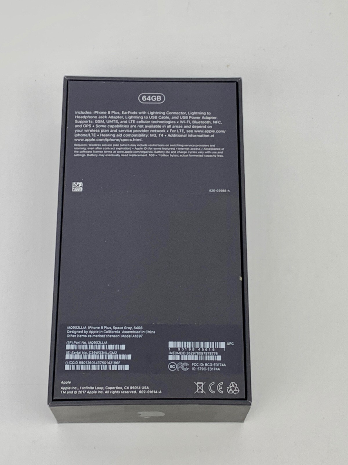 Apple iPhone 8 Plus 64GB MQ902LL/A - Box ONLY!!!