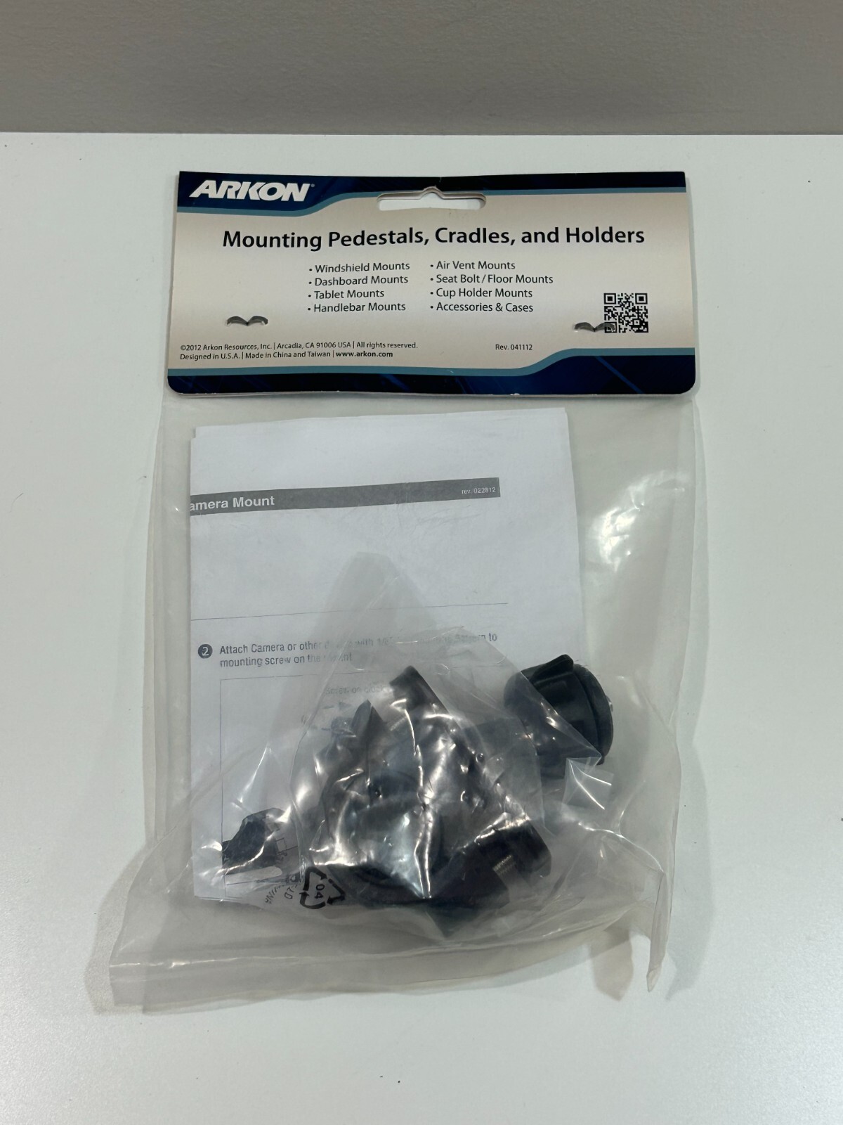 Arkon CMP227 Bike ATV Rail Handle-Bar Mount for Video Camera 1/4" x 20 thread