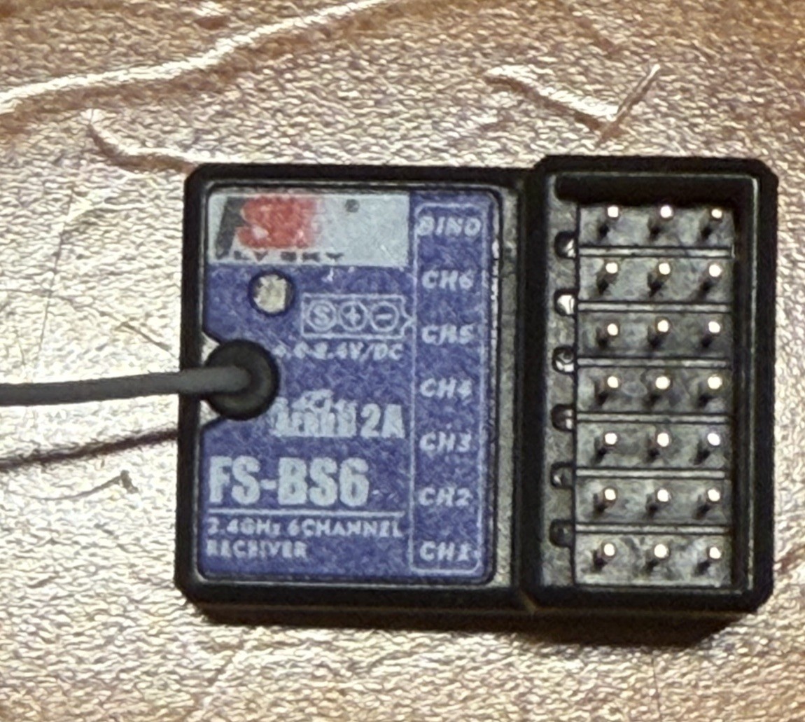 FlySky FS-BS6 6ch 2.4ghz Receiver for FlySky FS-GT5 FS-IT4S Transmitter