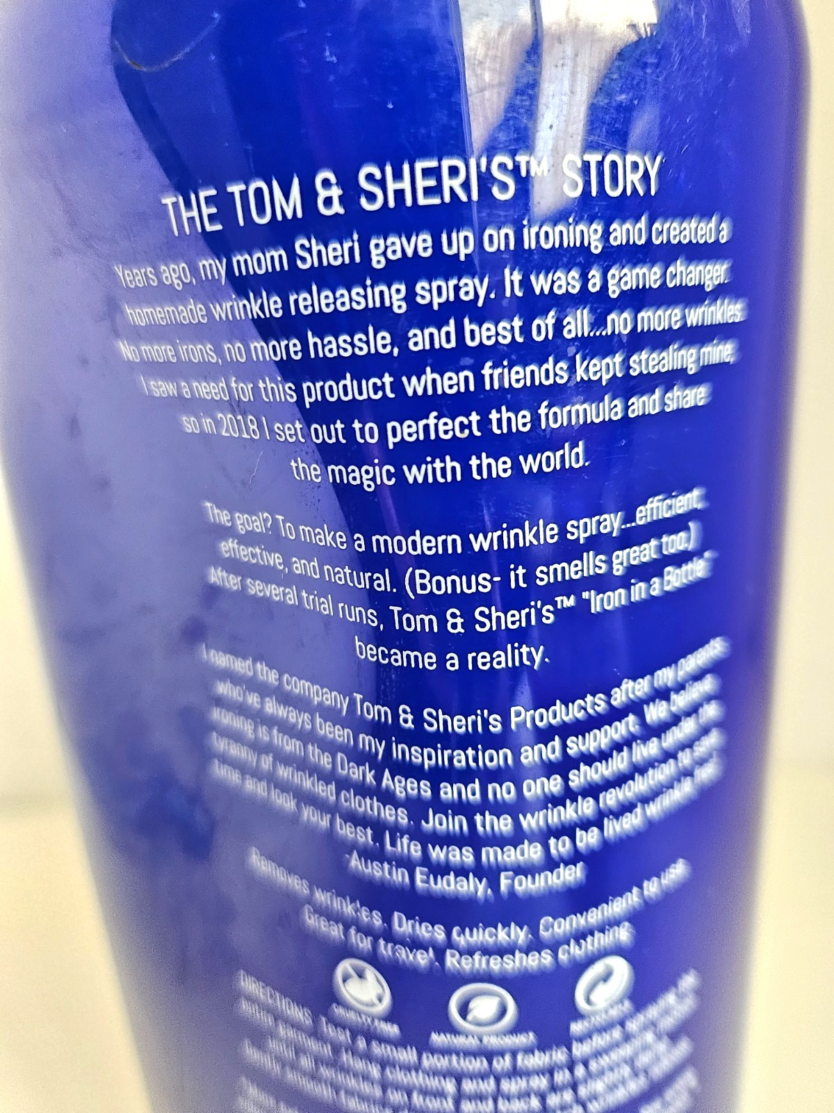 Tom & Sheri's Iron In a Bottle Wrinkle Release 32 oz