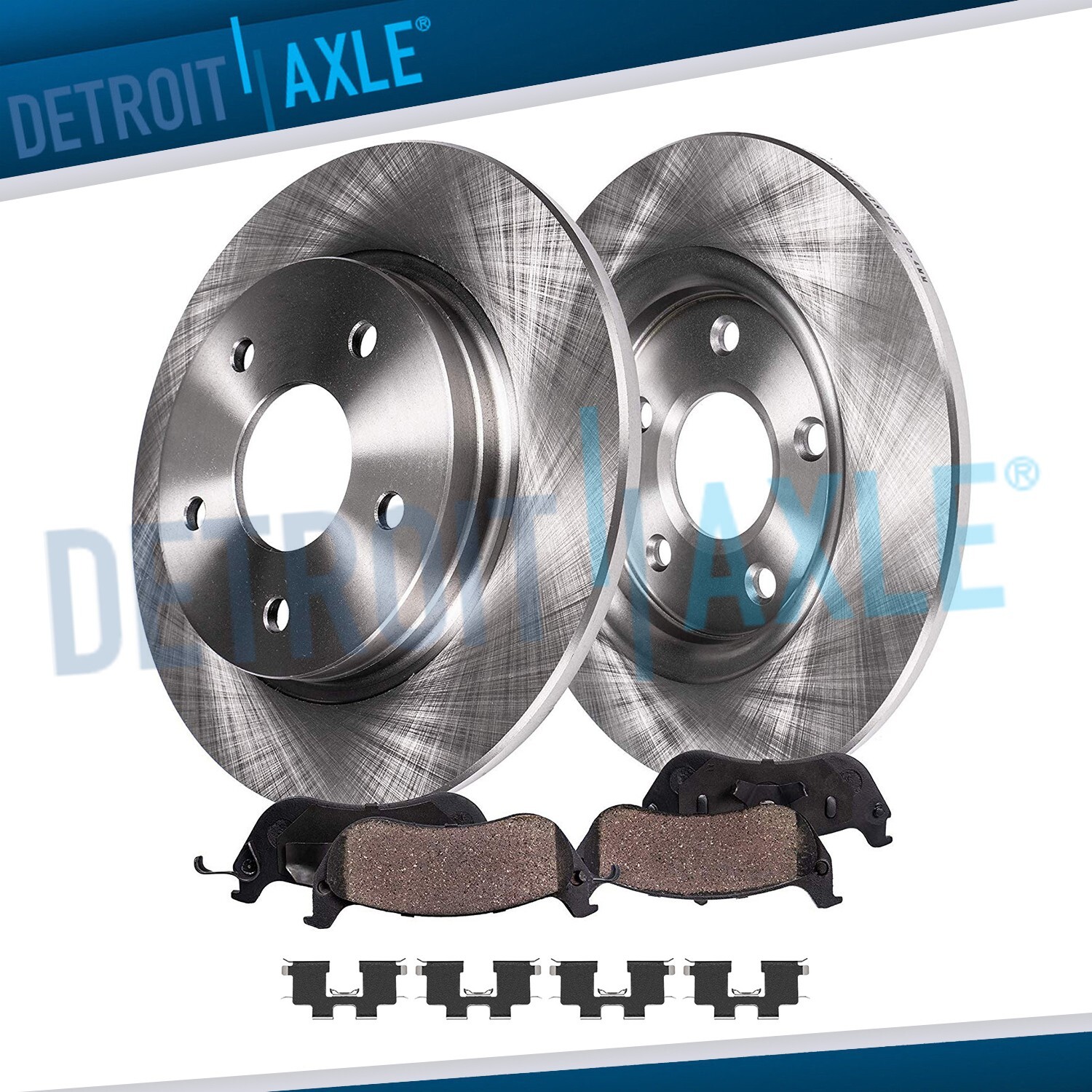 11.18" Rear Brake Rotors Ceramic Pads for Hyundai Santa Fe Tucson Kia Sportage