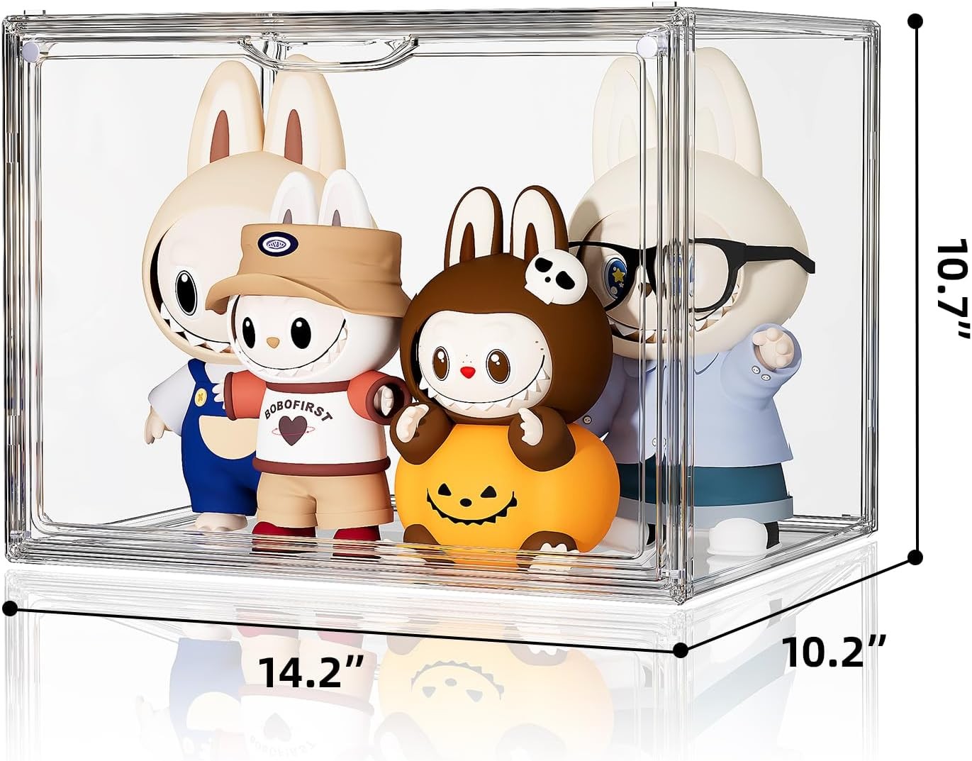 Clear Acrylic Display Case, Extra Large Stackable 1 Pack, XX Large-Clear