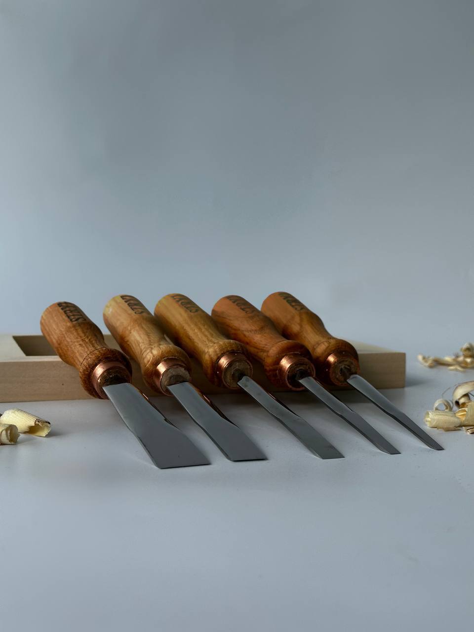 Flat Chisels STRYI Sweep 1, Wood Carving Tools, Socket Chisel, Relief Carving