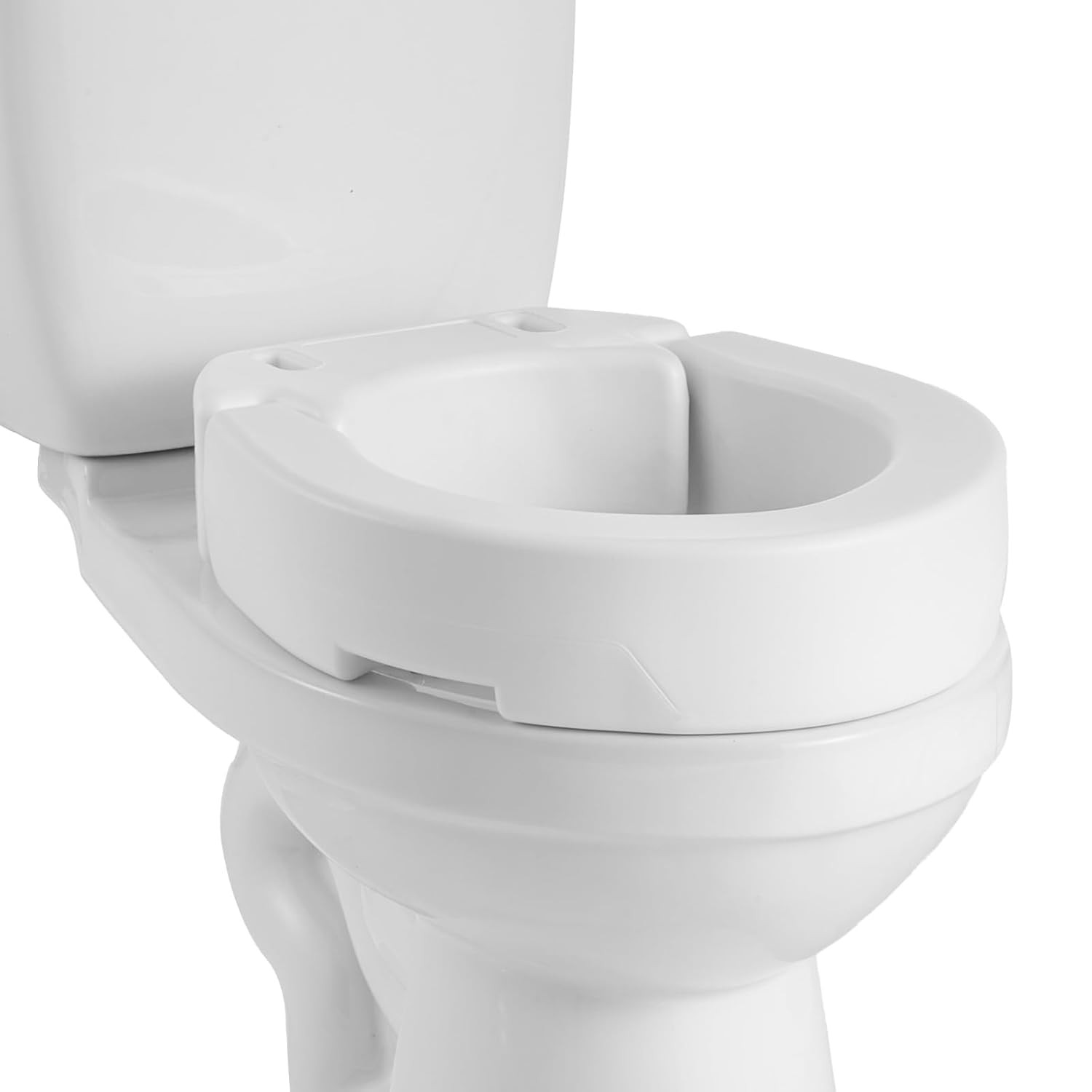 VEVOR Raised Toilet Seat, 300 lbs Load Capacity, 3.5-Inch Lift Height, Commode E