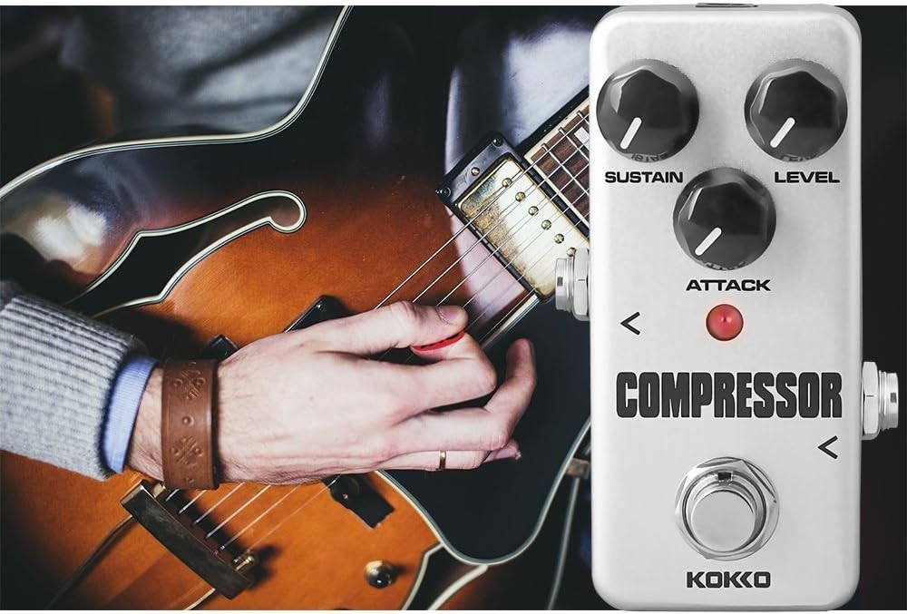 LED Indicator Mini Compressor Effects Pedal - Perfect for Home or Studio