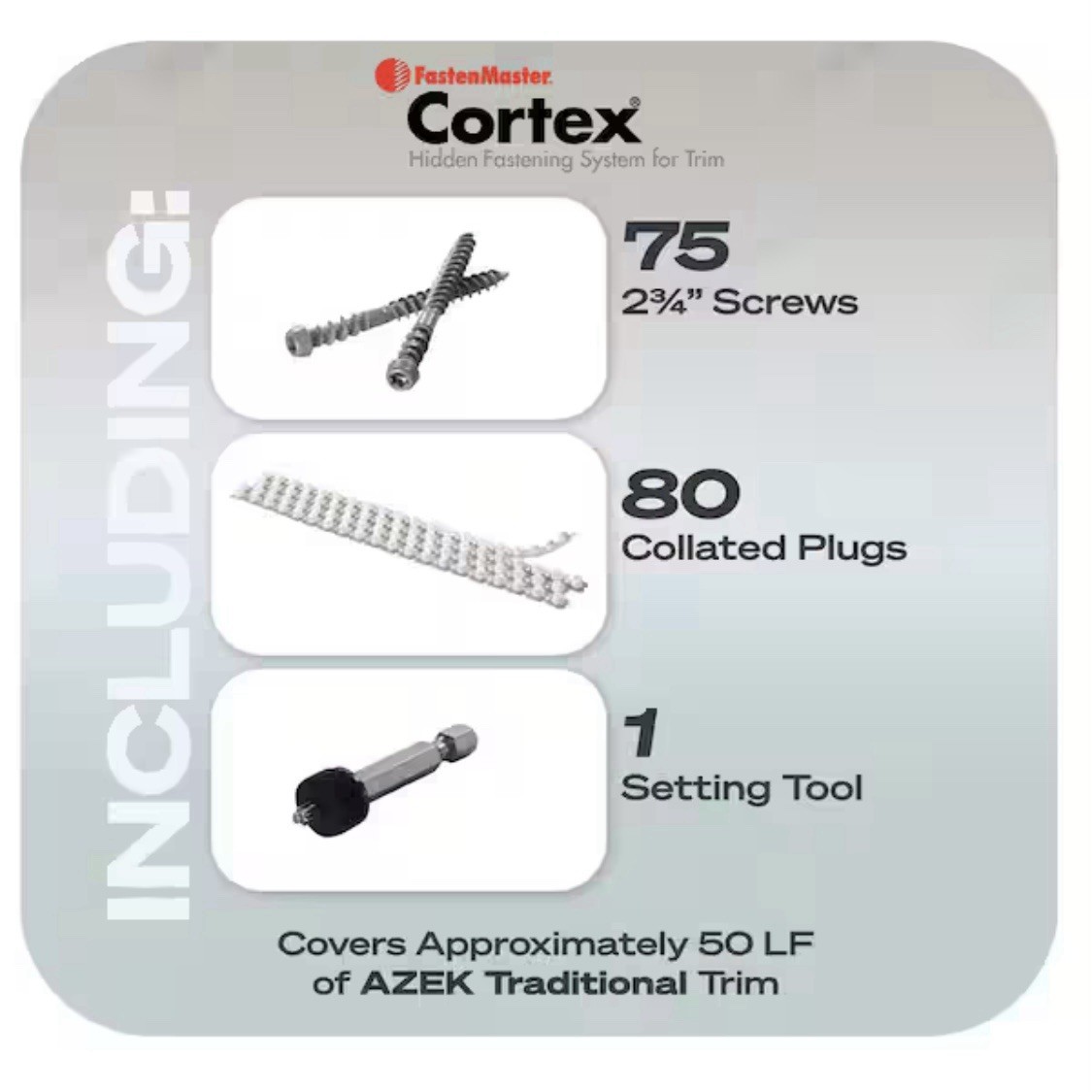 FastenMaster Aztek Collated Cortex Hidden Fastening System 2-3/4” Cortex Screws