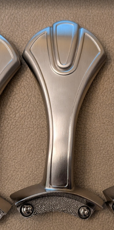 1 Brushed Nickel Replacement Ceiling Fan Blade Arms Hampton Bay Southwind II 52"