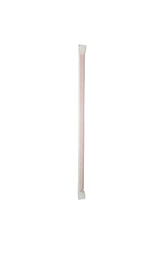 The Safety Zone 7.75in Giant Paper Wrapped Straws 24 Bx/case-300 straws/box