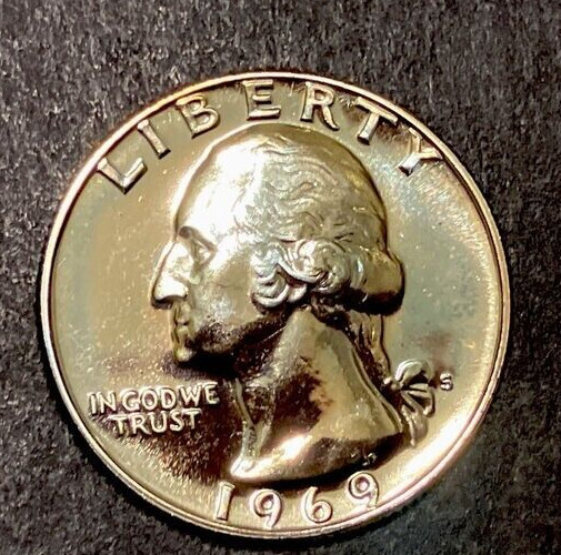 1969-S Proof Washington Quarter Brilliant Uncirculated 25(C)