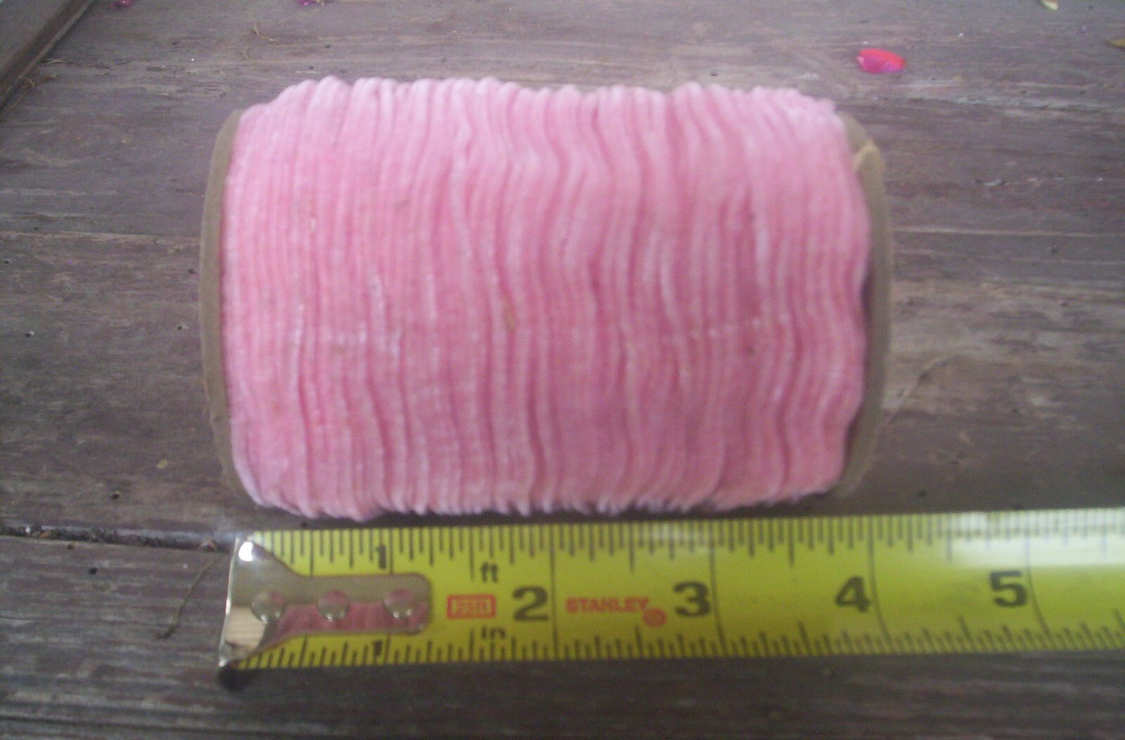 144 yds Spool of RAYON CHENILLE SIZE #00 Ex.Fine #103 Pink  Fly Tying Material