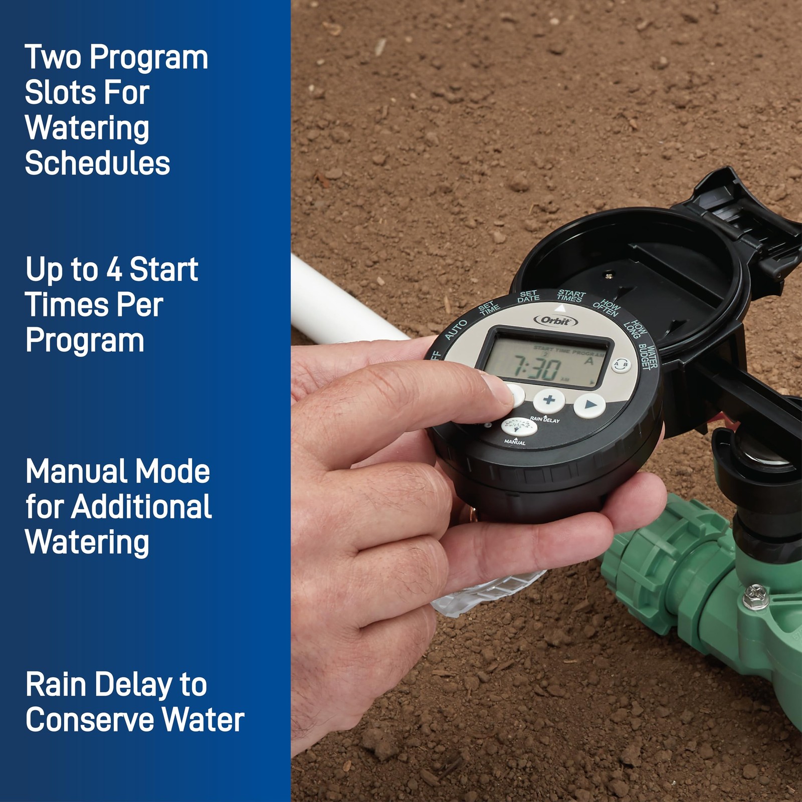 Orbit 57865 Outdoor Battery-Powered Water Sprinkler Controller