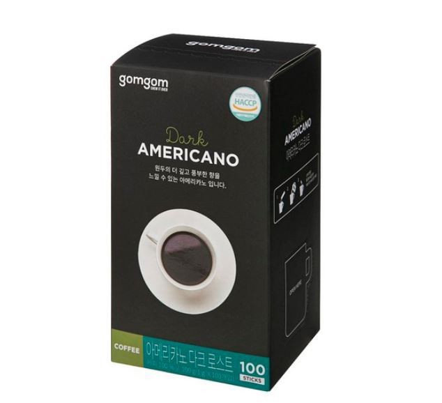 Gomgom Americano Dark Roast 1g X 100ea