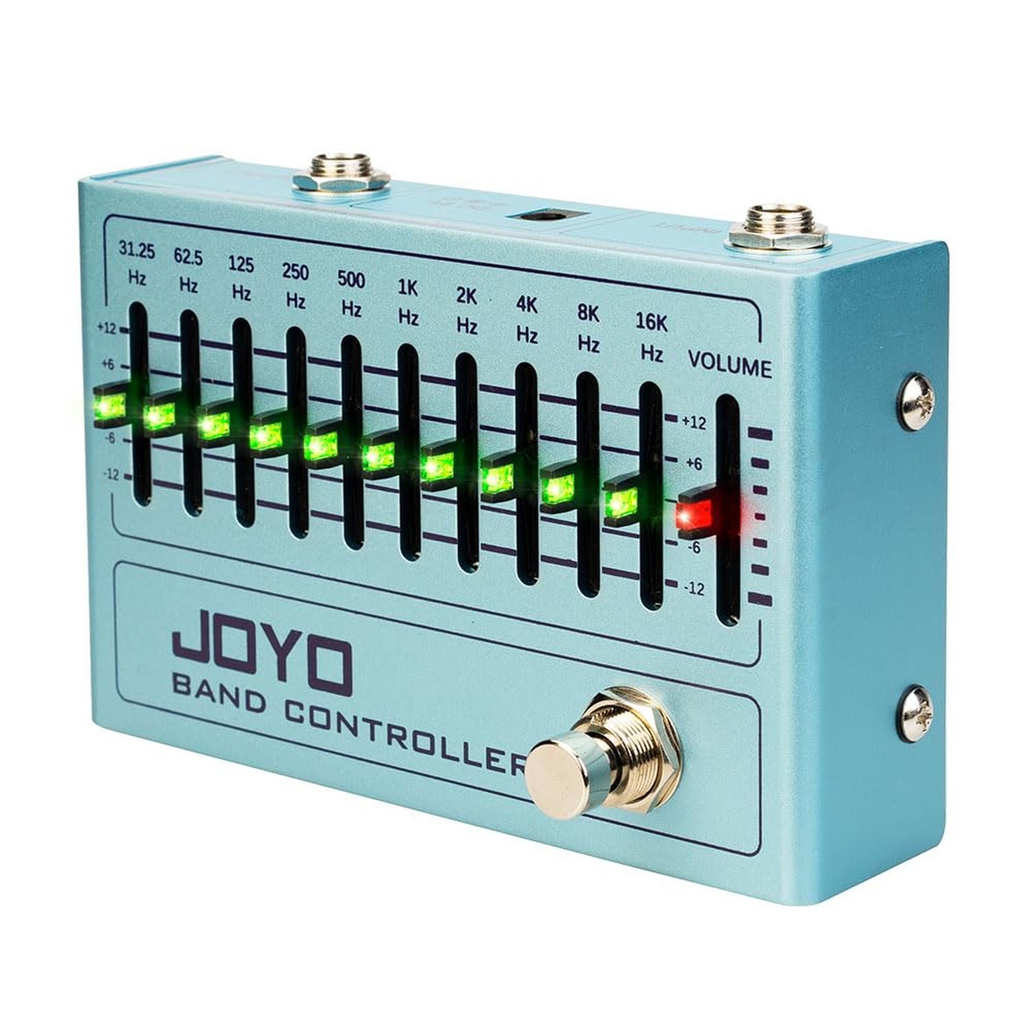 JOYO EQ Pedal 10 Band Equalizer (31.25Hz-16kHz) for Electric Guitar, Bass and...
