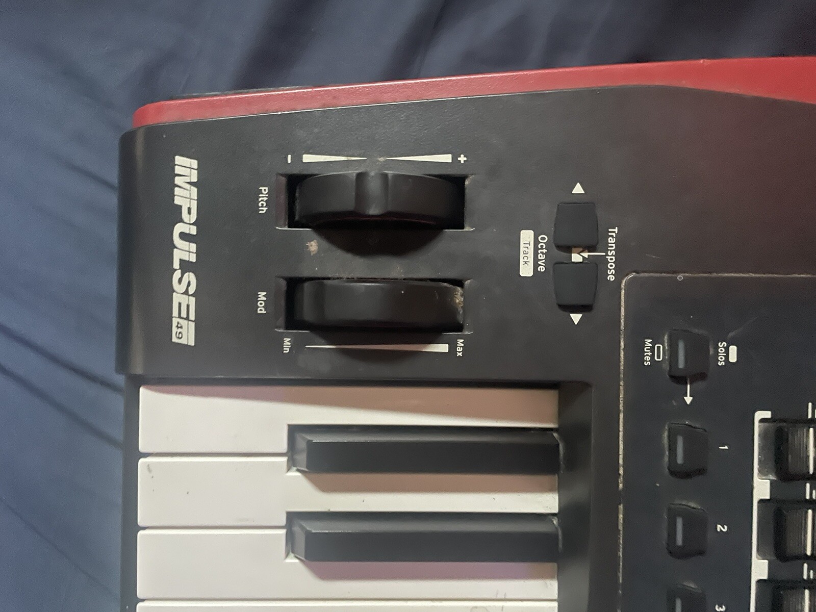 Novation Impulse 49 USB MIDI controller W/ MIDI Cords