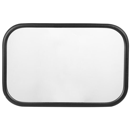 Chrome Steel Rectangle Flat Spot Mirror W/ Center Mount