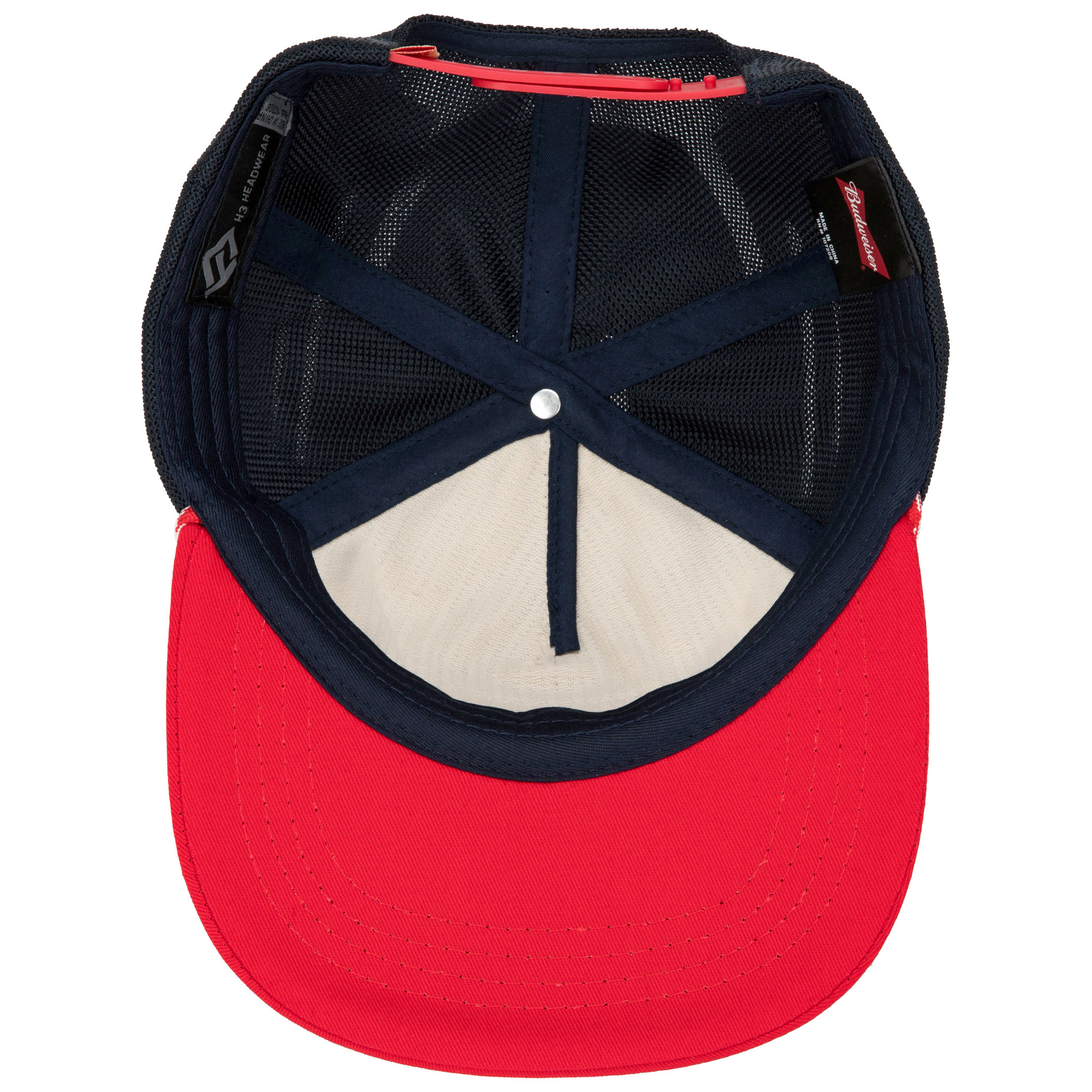 Budweiser Label Multi Color Cotton Twill Rope Hat Multi-Color