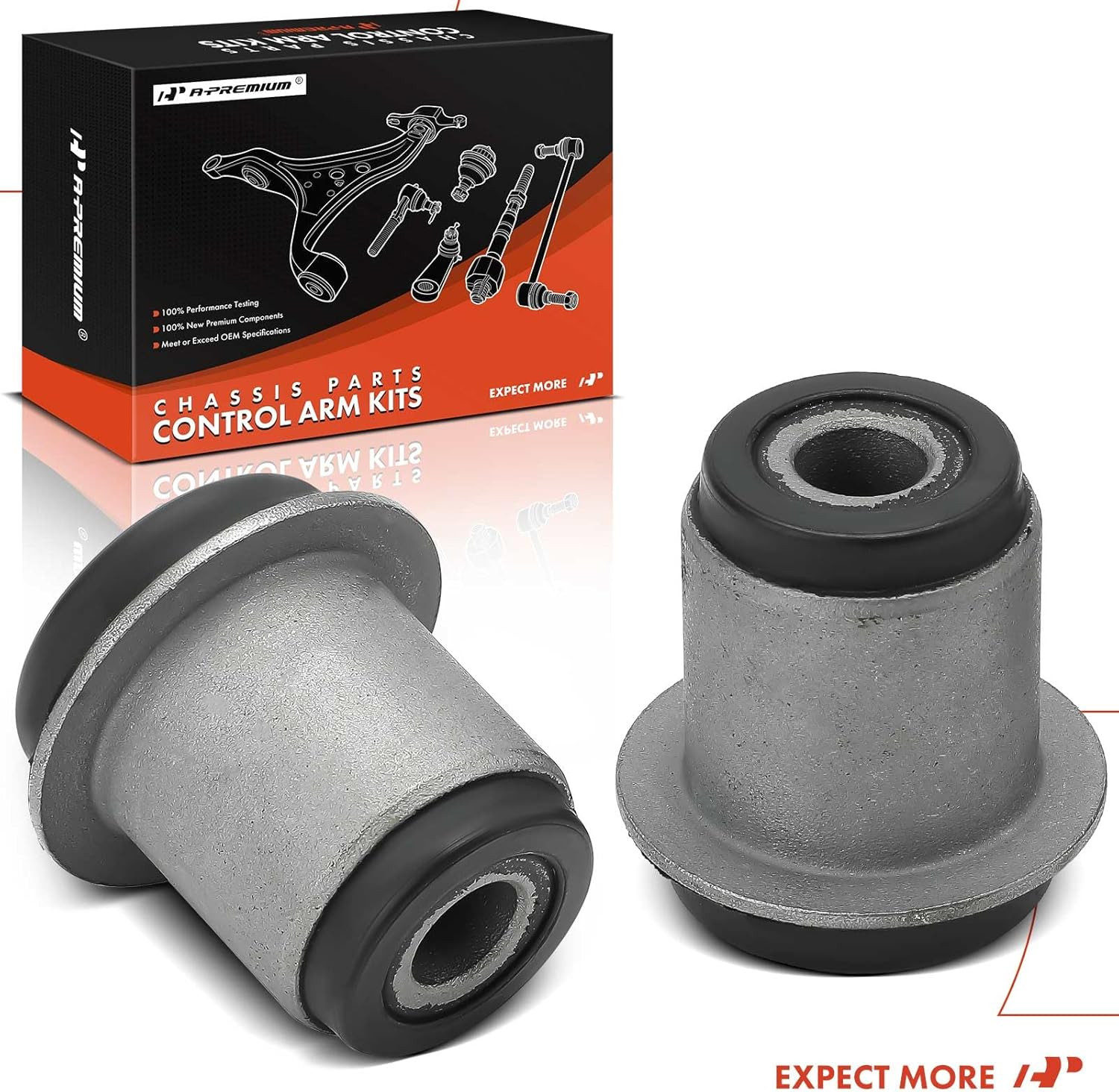 2 X Front Upper Control Arm Bushing Kit, Compatible with Jeep Liberty 2002-2012
