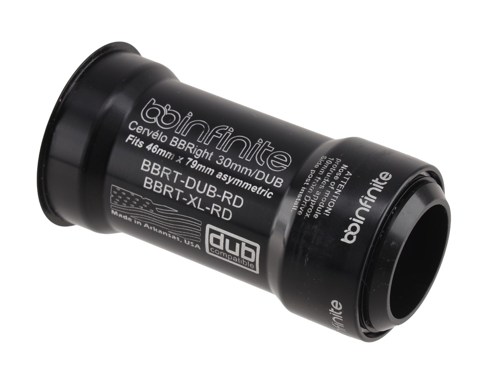 BBInfinite BBright Bottom Bracket SRAM DUB 29mm BLACK Cervelo Road Gravel Bike