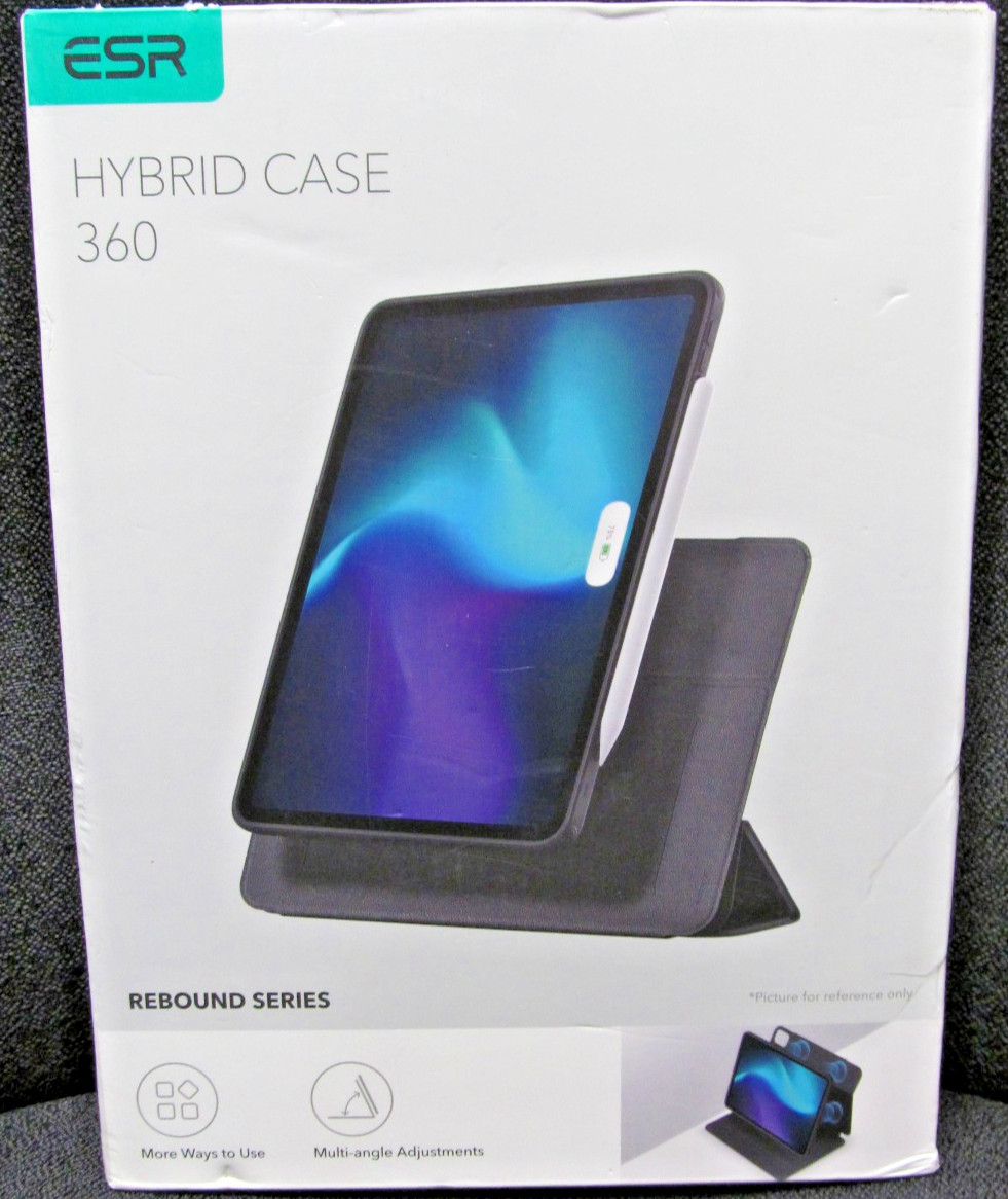 NEW BLK ESR REBOUND SERIES HYBRID CASE 360 FOR iPAD AIR 11" M2 4/5/6GEN FREESHIP