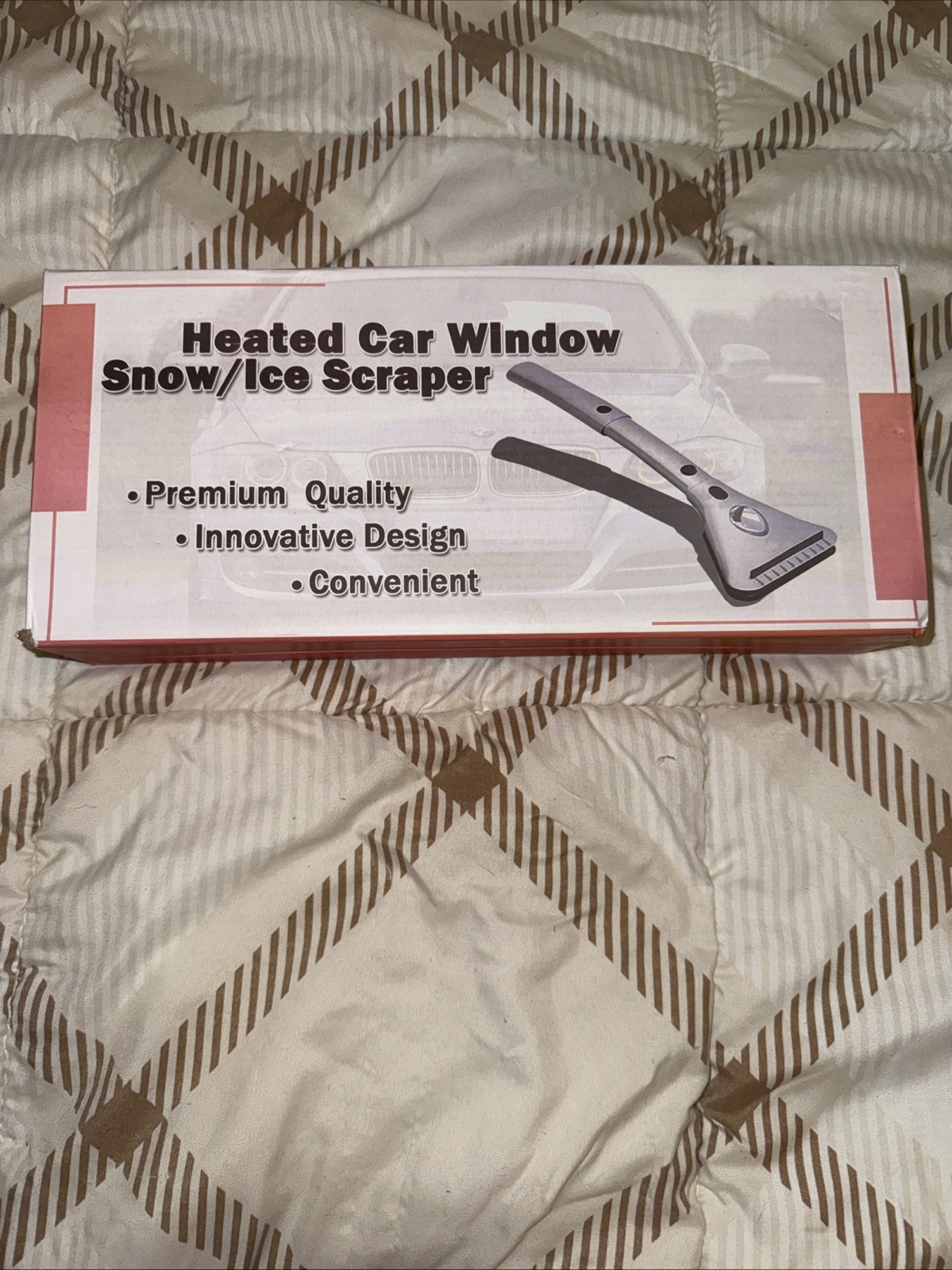 Heated car window Snow And Ice scraper
