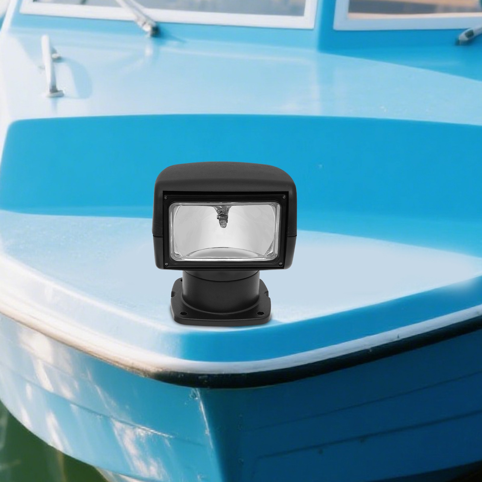 12V 100W Searchlight Boat Spotlight with Remote Control, Yacht Searchlight