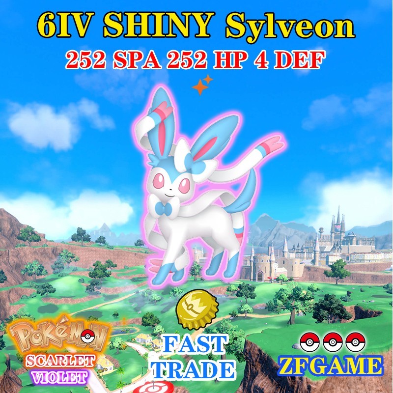 ✨POKEMON 6IV SHINY Sylveon + EVS 🚀 SCARLET and VIOLET ✨Online delivery⚡ ENG